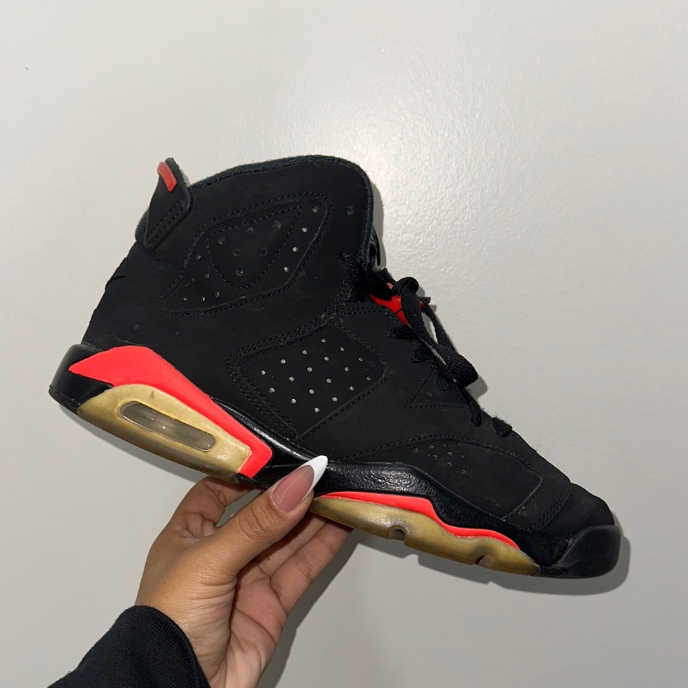 Jordan Black and Red Sneakers